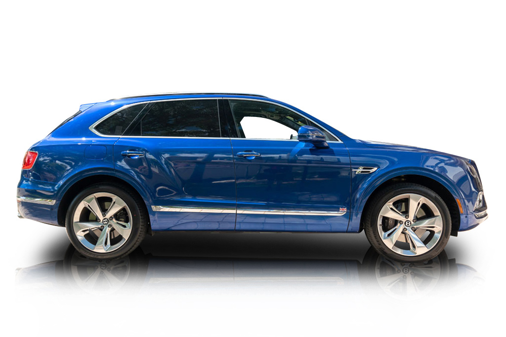 An incredible side shot photo of aBentley Bentayga that you should buy.