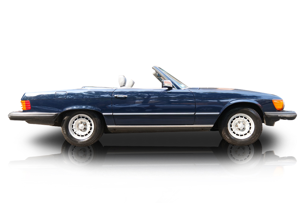 An incredible side shot photo of aMercedes-Benz 380SL that you should buy.