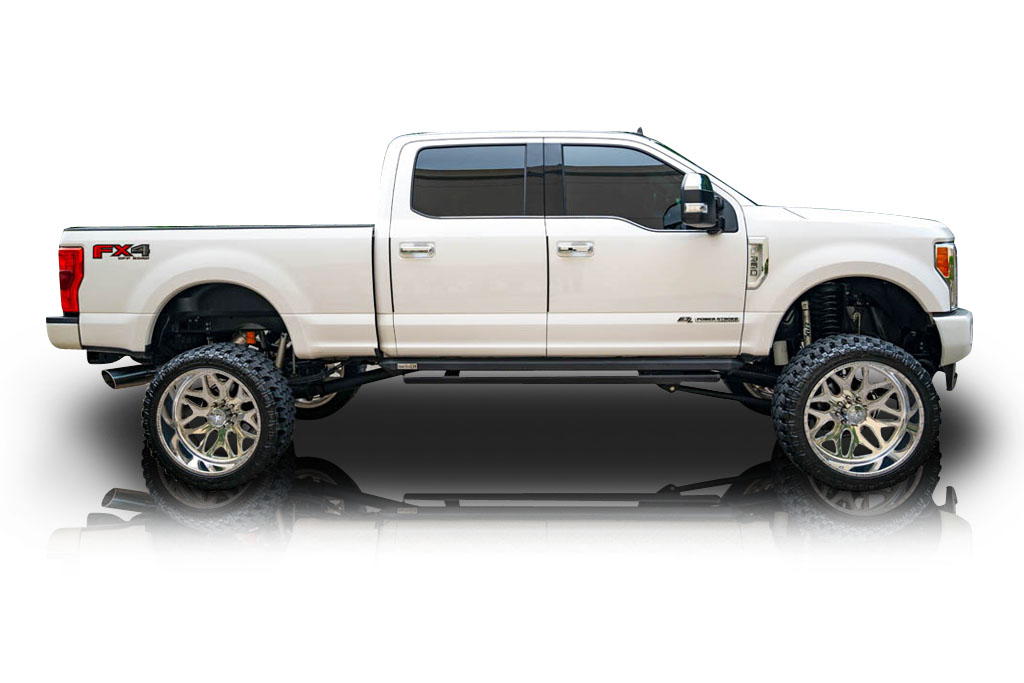 An incredible side shot photo of aFord F-350 that you should buy.