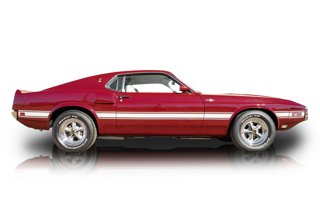 1969 Ford Shelby GT500 Royal Maroon 428 - Inspection Image