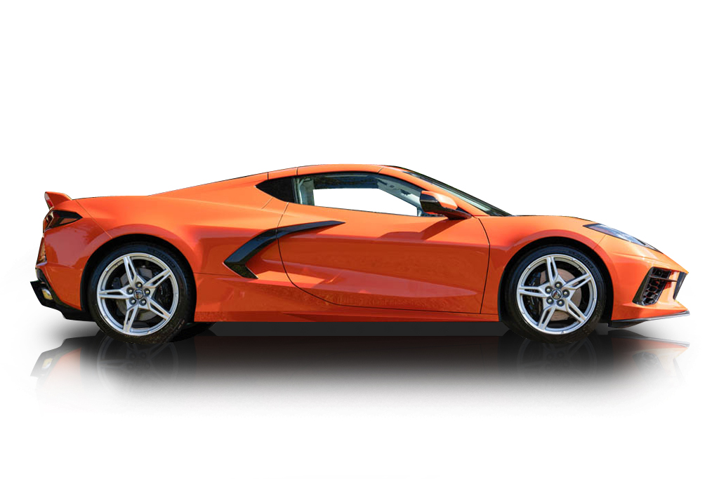 An incredible side shot photo of a Chevrolet Corvette previously listed on Exotic Car Trader