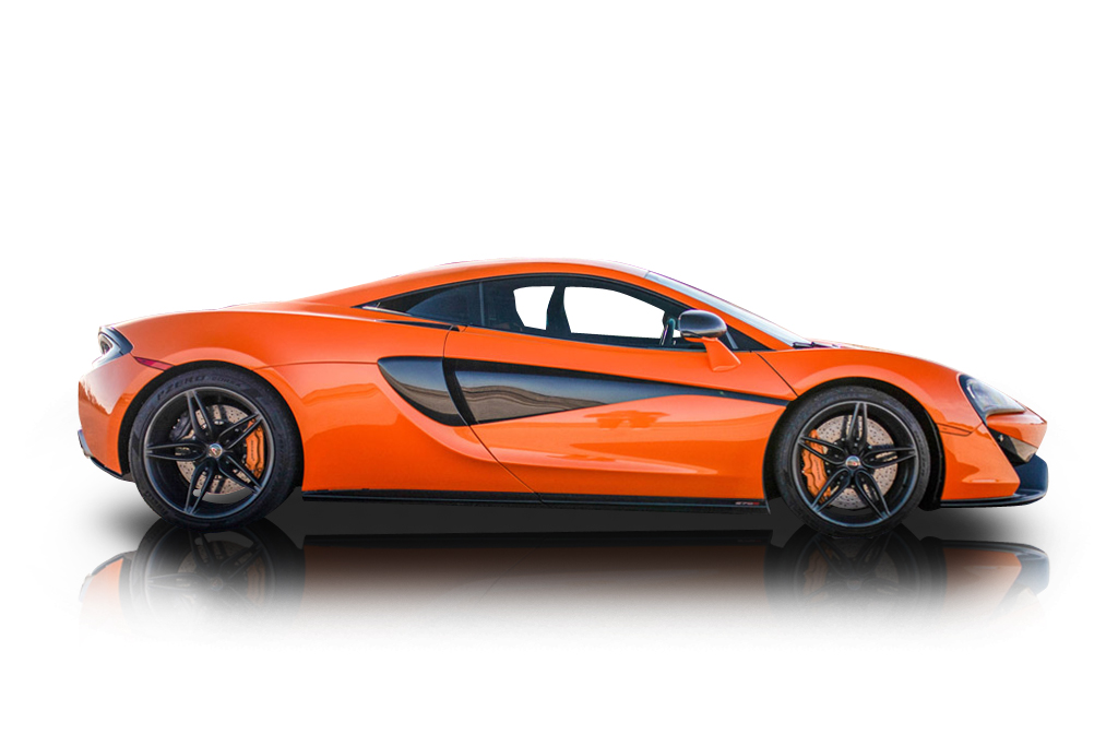 An incredible side shot photo of aMcLaren 570S that you should buy.