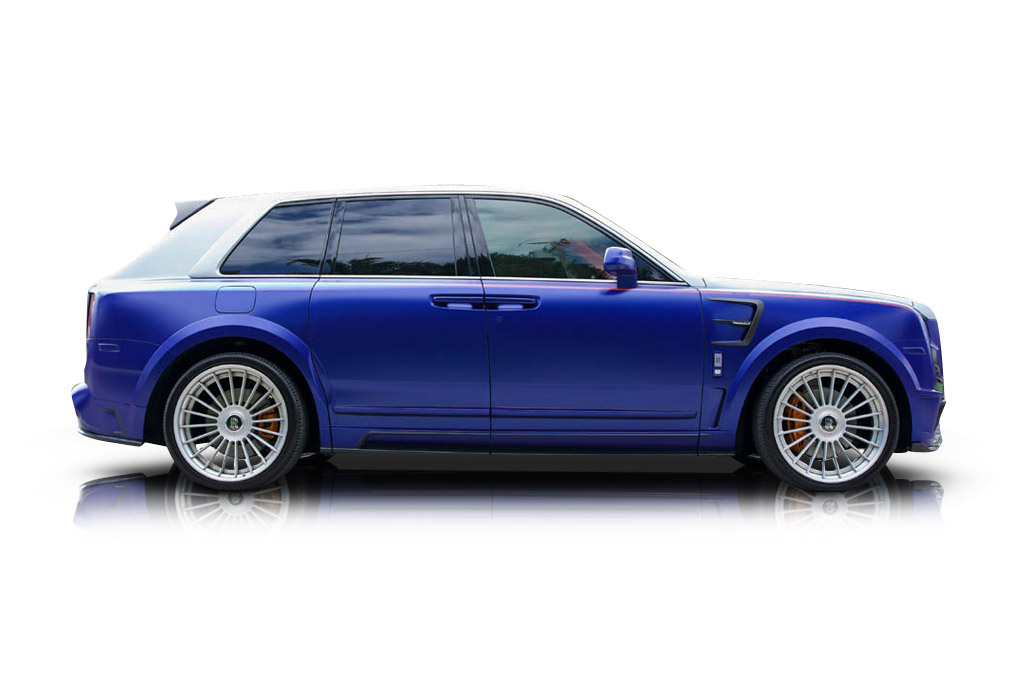An incredible side shot photo of a Rolls Royce Cullinan previously listed on Exotic Car Trader