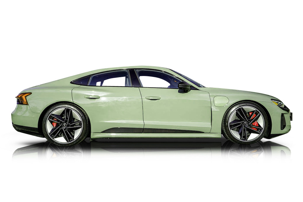 An incredible side shot photo of a Audi RS e-tron GT previously listed on Exotic Car Trader