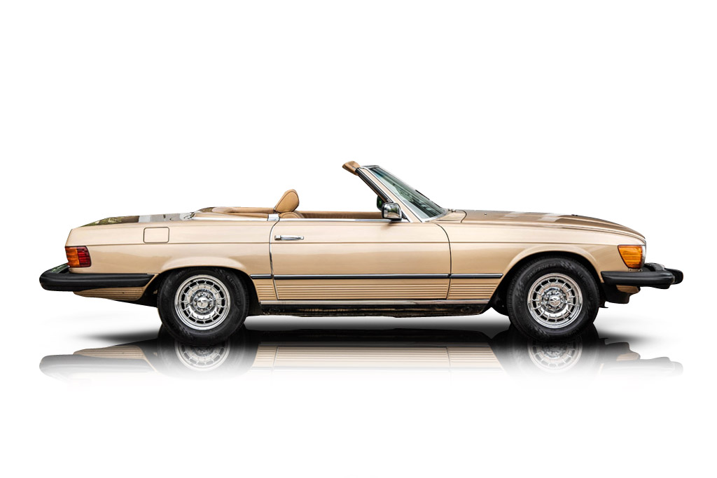 An incredible side shot photo of aMercedes-Benz 380SL that you should buy.