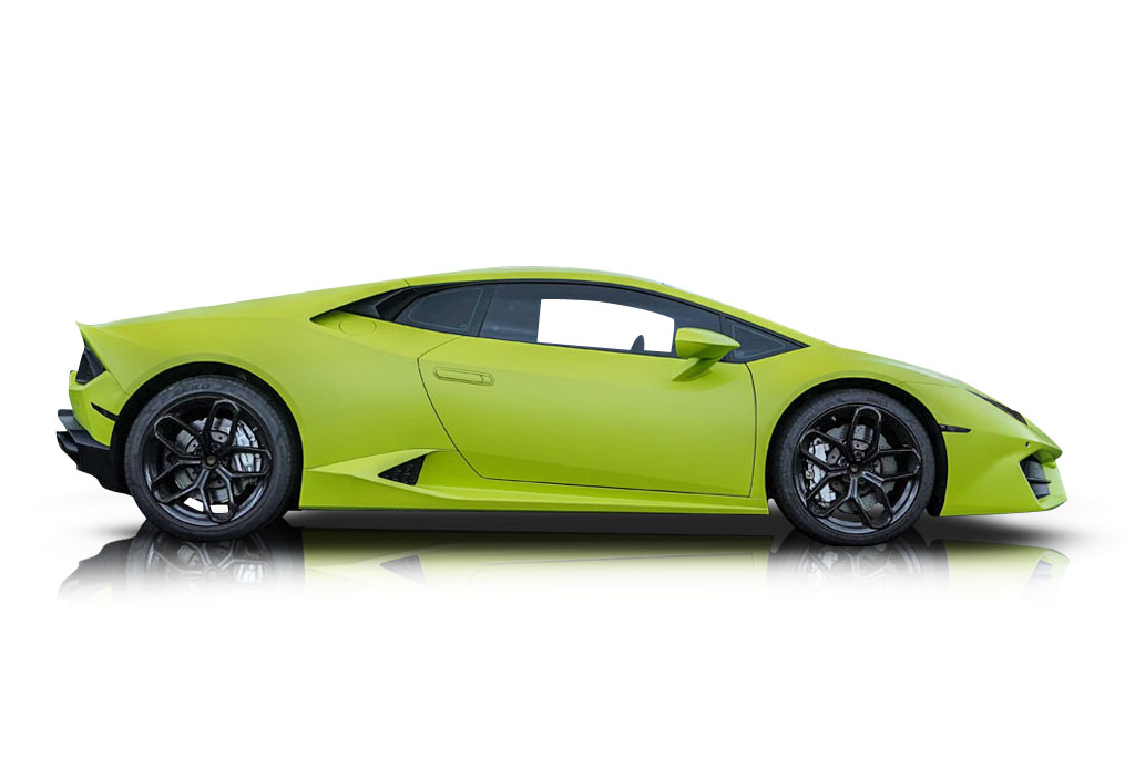 An incredible side shot photo of a Lamborghini Huracan previously listed on Exotic Car Trader
