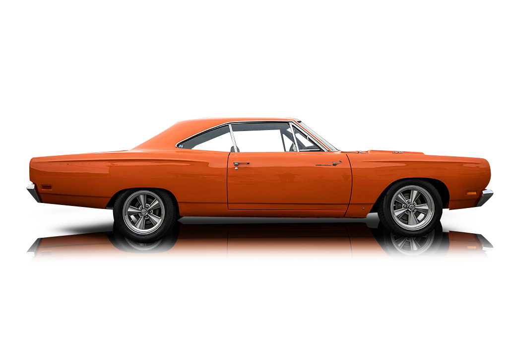 An incredible side shot photo of a Plymouth Road Runner previously listed on Exotic Car Trader