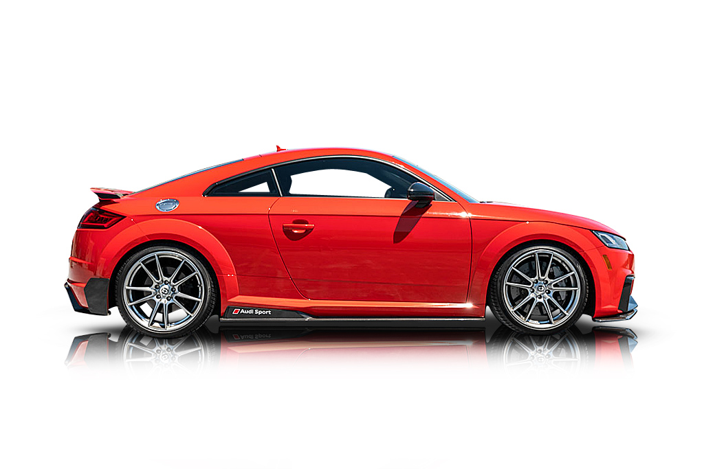 An incredible side shot photo of a car that you should buy.