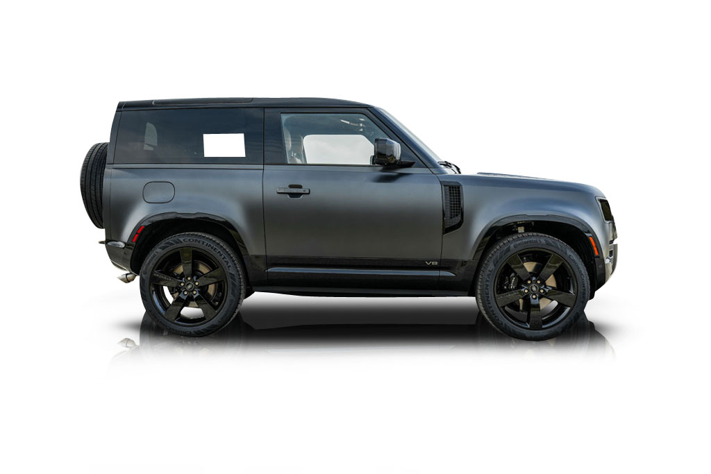 An incredible side shot photo of aLand Rover Defender 90 that you should buy.