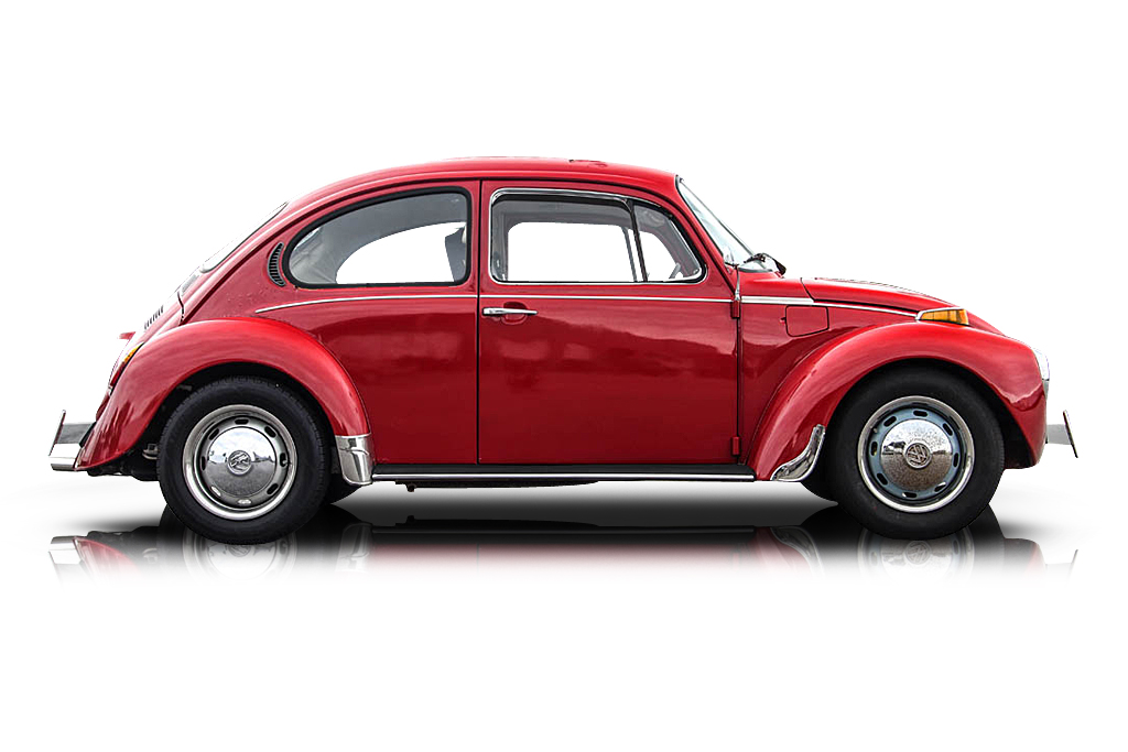 An incredible side shot photo of aVolkswagen Beetle that you should buy.