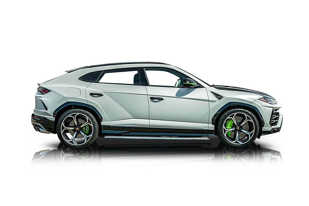 An incredible side shot photo of a Lamborghini Urus previously listed on Exotic Car Trader