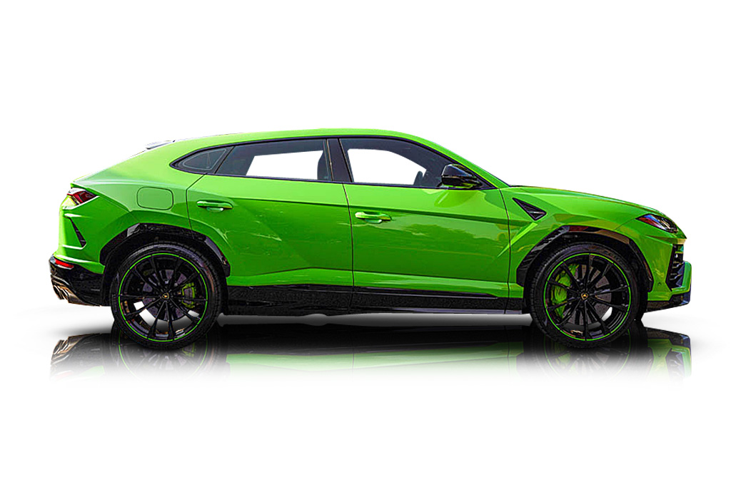 An incredible side shot photo of a Lamborghini Urus previously listed on Exotic Car Trader