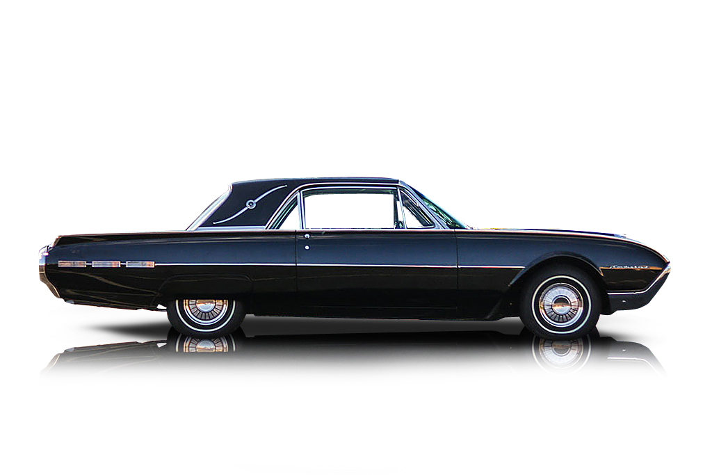 An incredible side shot photo of aFord Thunderbird that you should buy.