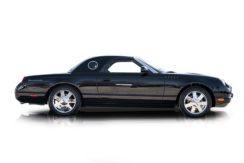 An incredible side shot photo of aFord Thunderbird that you should buy.