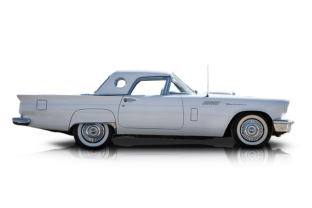 An incredible side shot photo of aFord Thunderbird that you should buy.