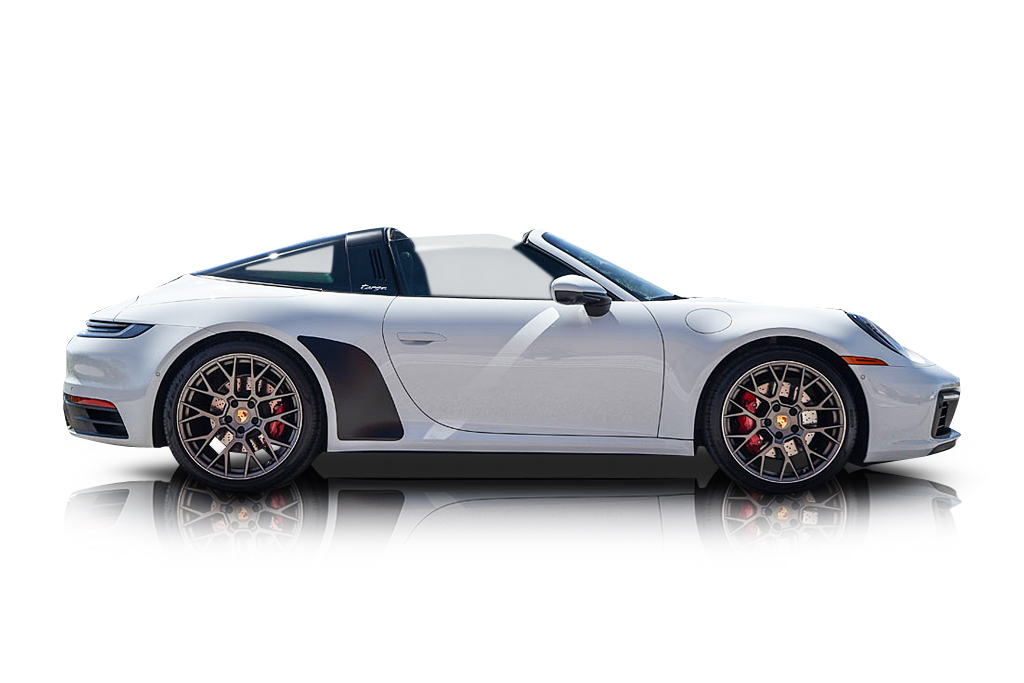 An incredible side shot photo of a Porsche 911 Targa 4S previously listed on Exotic Car Trader