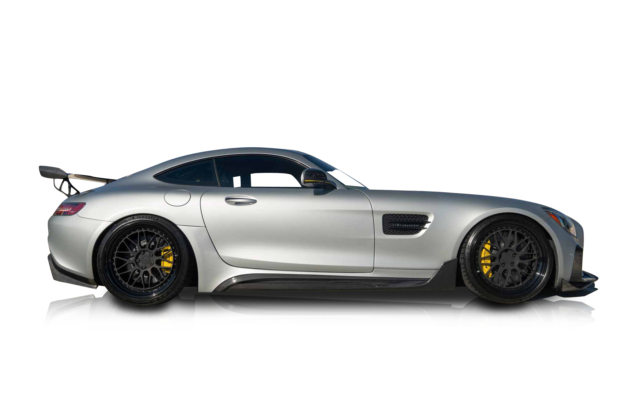 An incredible side shot photo of a Mercedes-Benz AMG GT previously listed on Exotic Car Trader