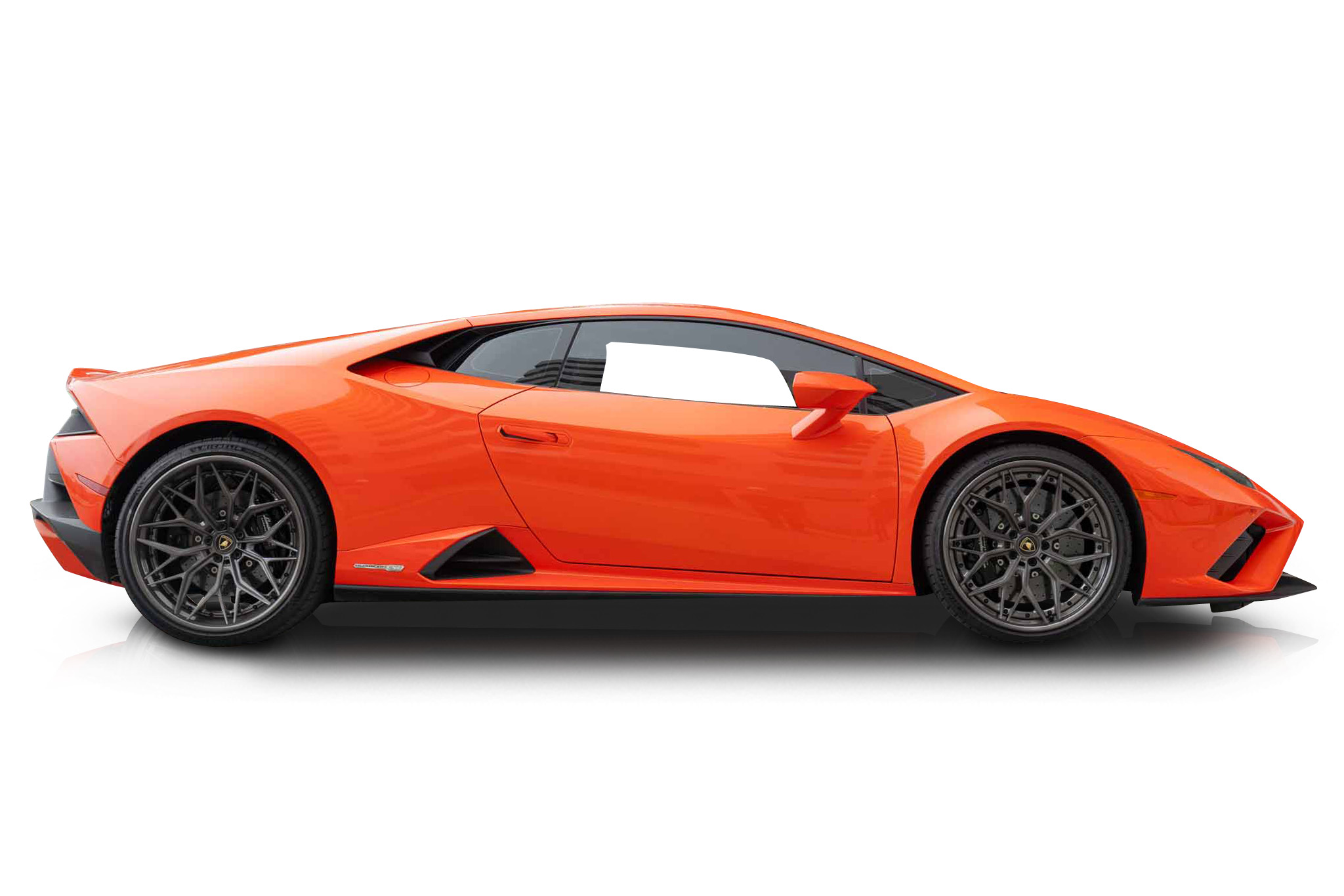 An incredible side shot photo of a Lamborghini Huracan previously listed on Exotic Car Trader