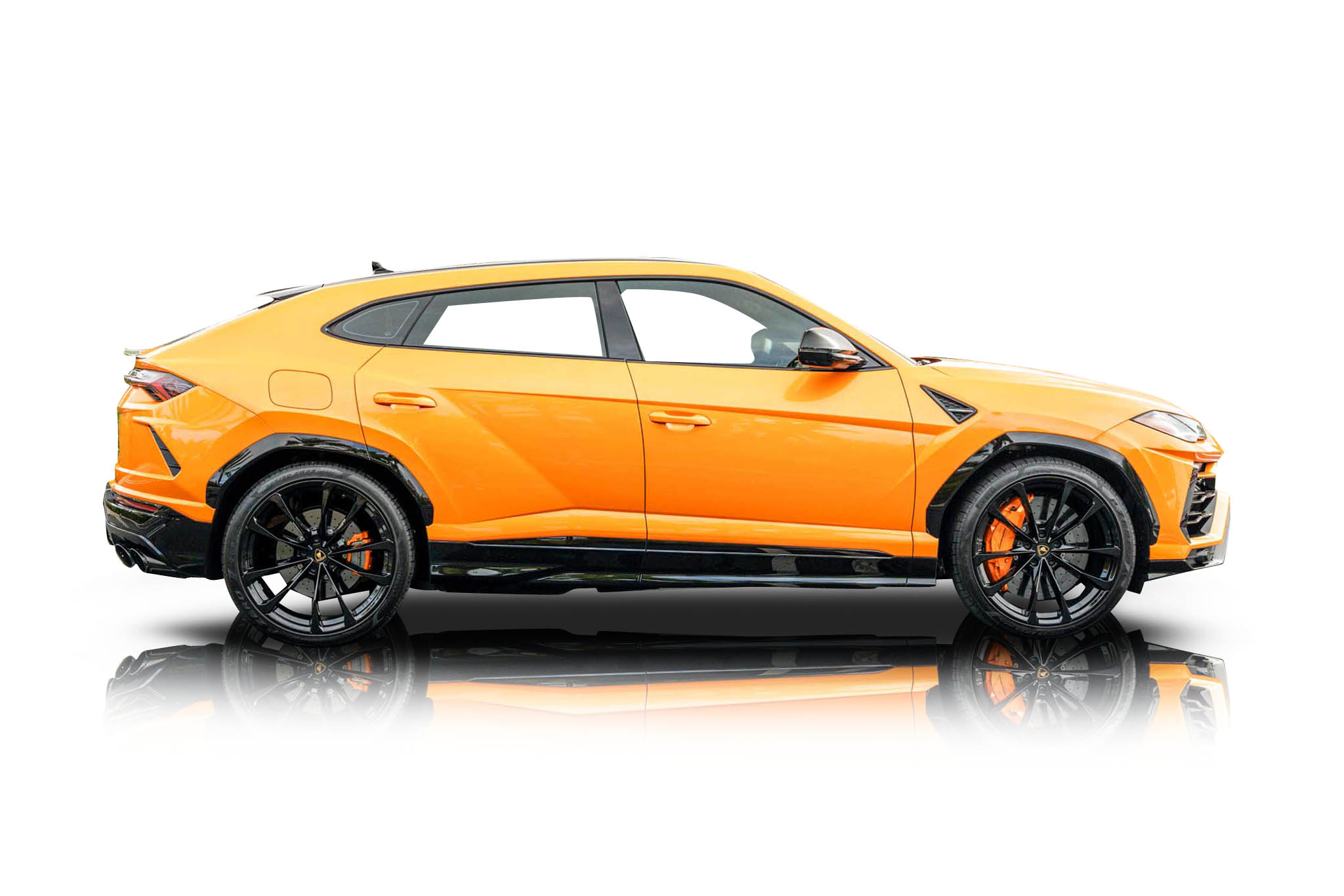 An incredible side shot photo of a Lamborghini Urus  previously listed on Exotic Car Trader