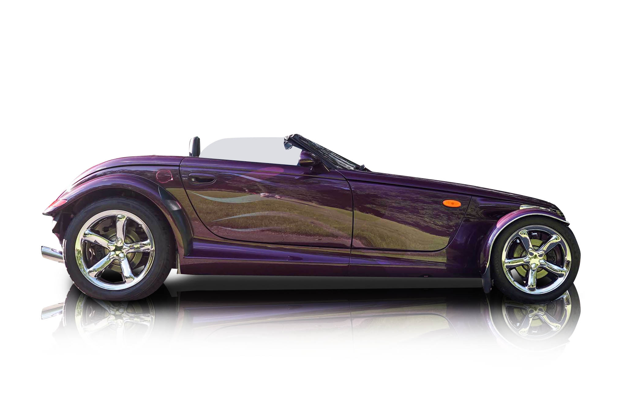 An incredible side shot photo of a car that you should buy.