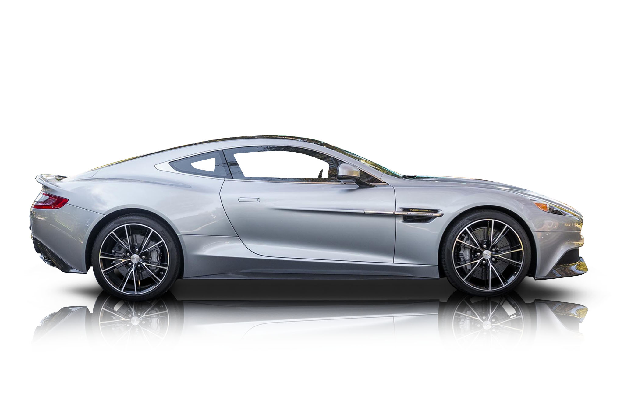 An incredible side shot photo of a Aston Martin Vanquish that you should buy.