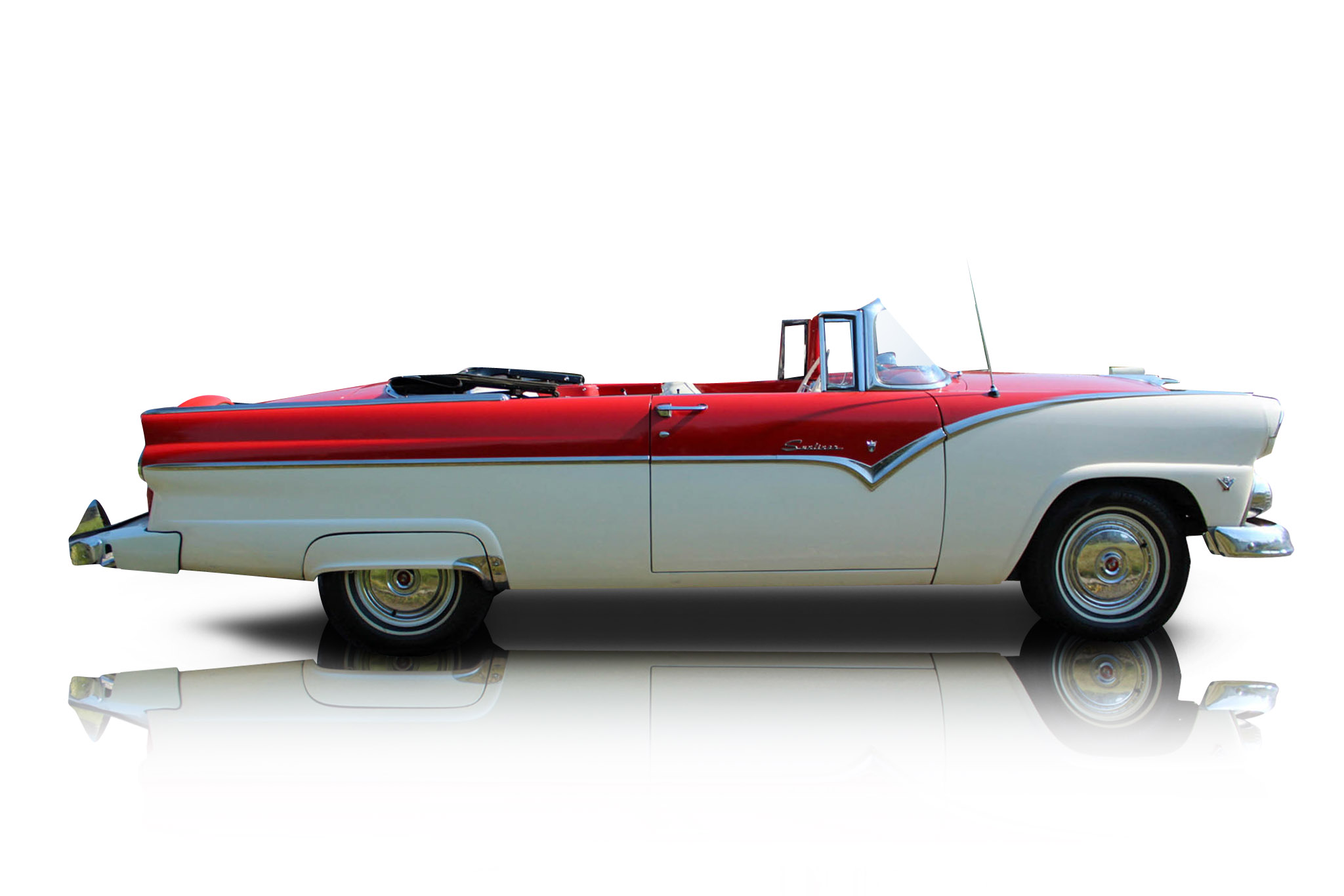 An incredible side shot photo of aFord Fairlane that you should buy.