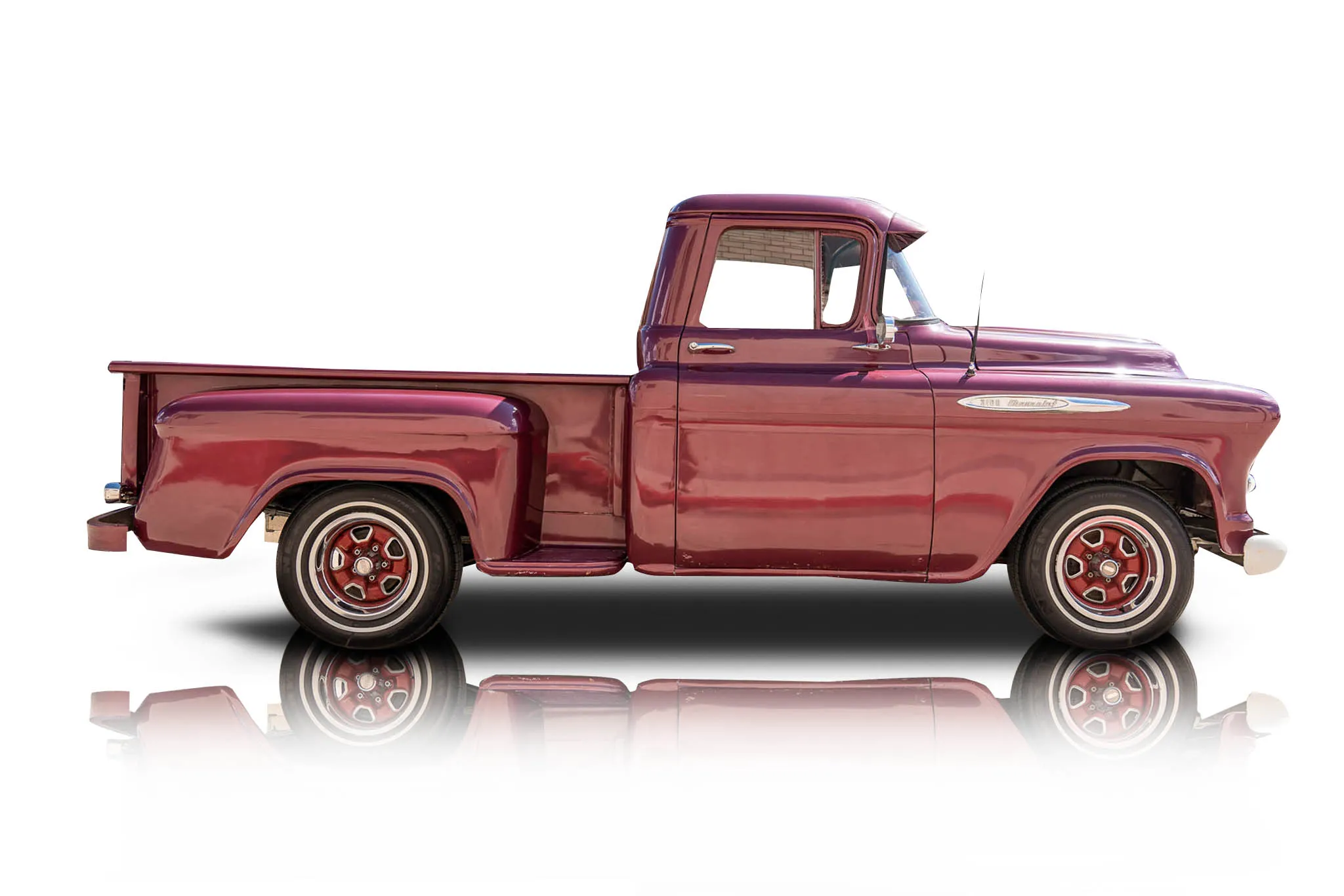 An incredible side shot photo of a Chevrolet 3100 that you should buy.