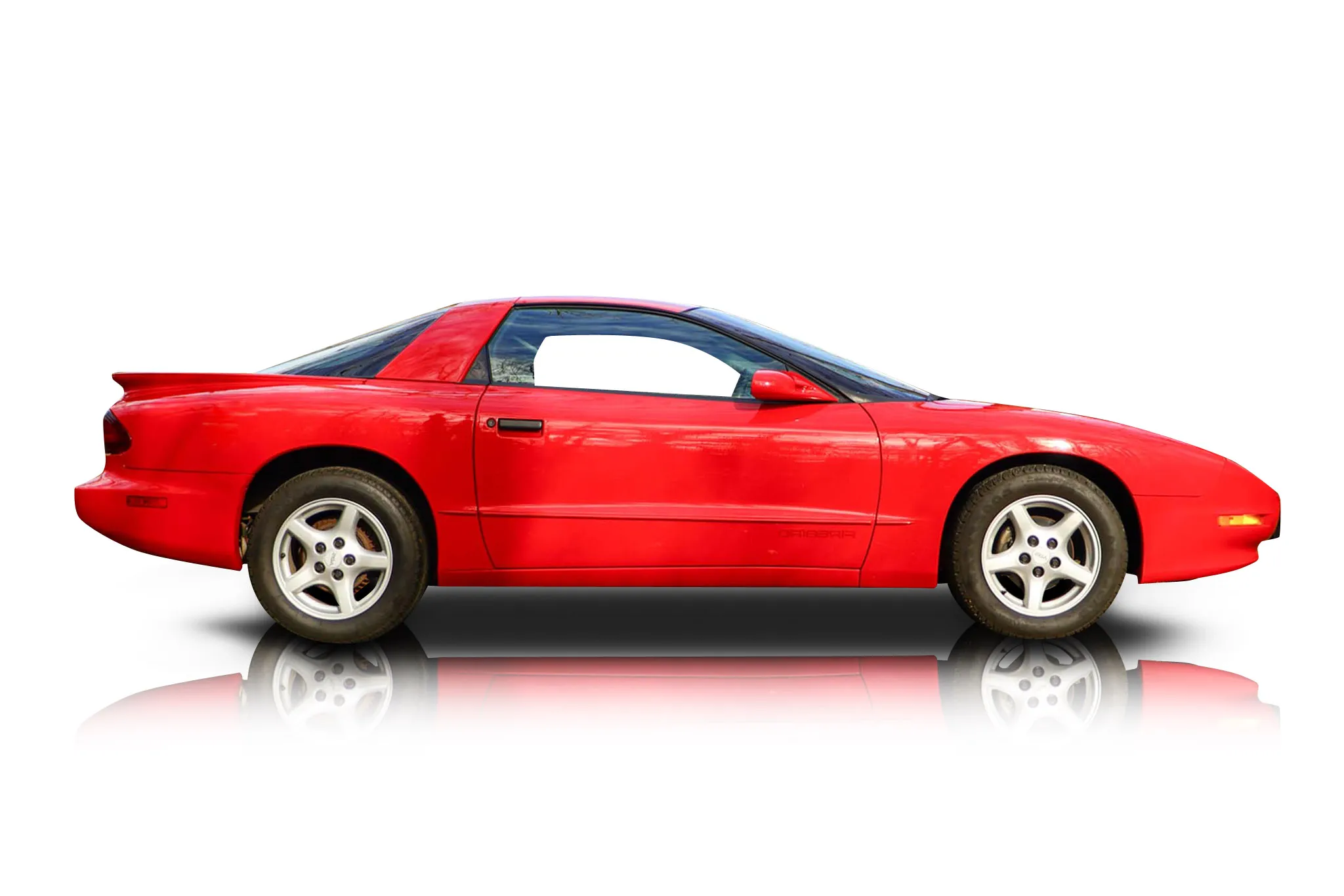 An incredible side shot photo of a Pontiac Firebird that you should buy.