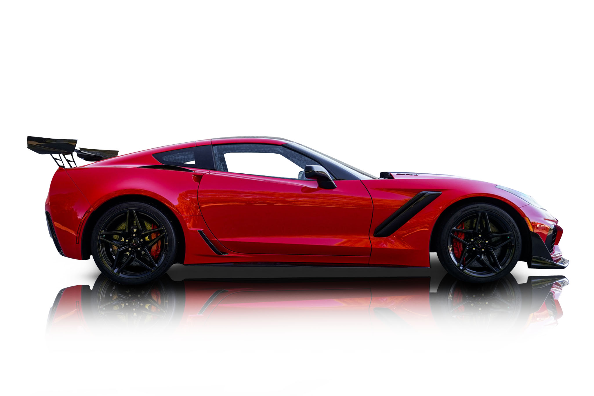 An incredible side shot photo of a Chevrolet Corvette previously listed on Exotic Car Trader