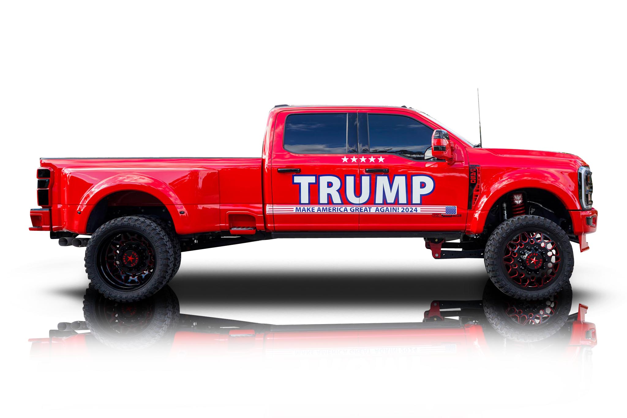 An incredible side shot photo of a Ford F-450 that you should buy.