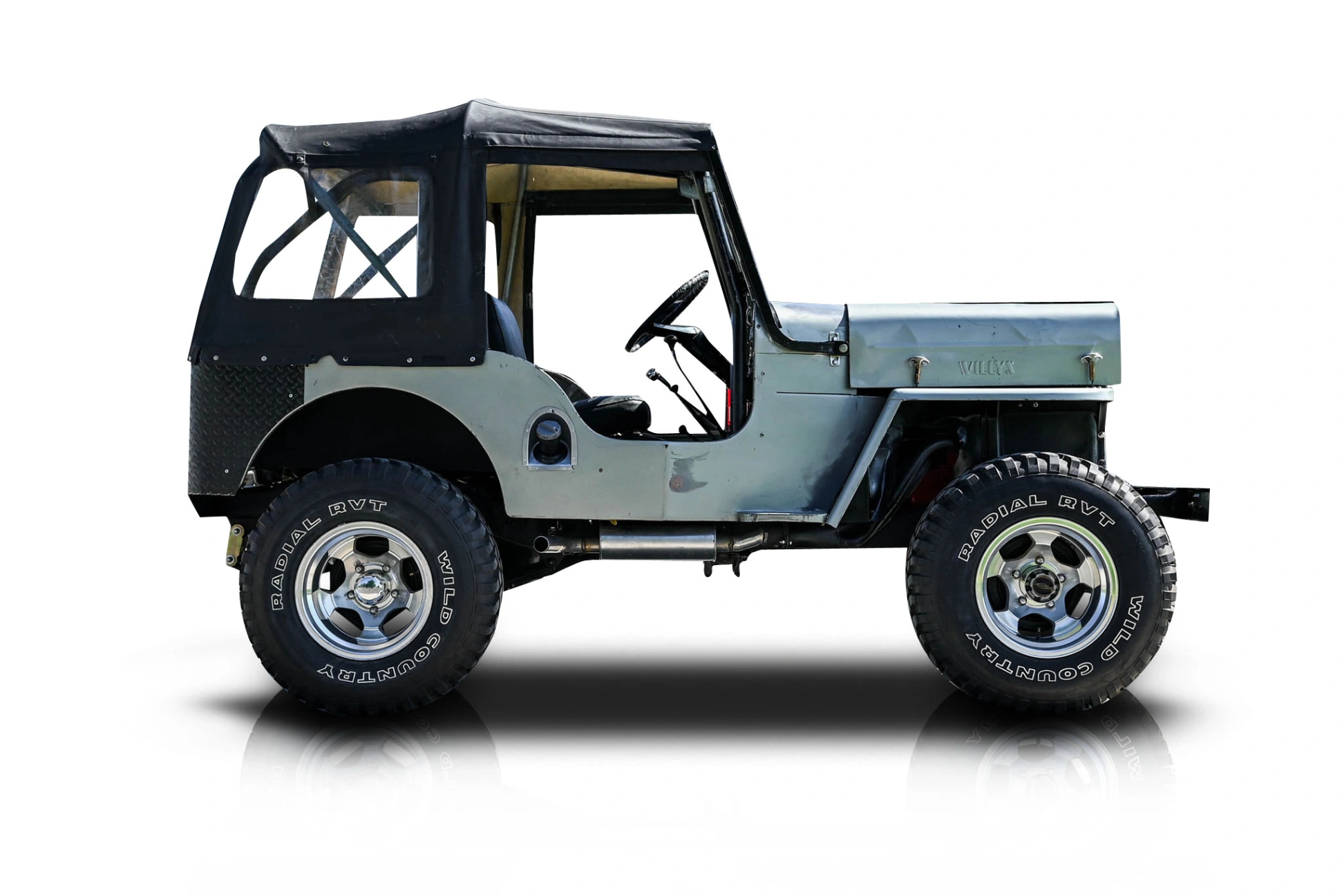 An incredible side shot photo of a Willys CJ-3B that you should buy.