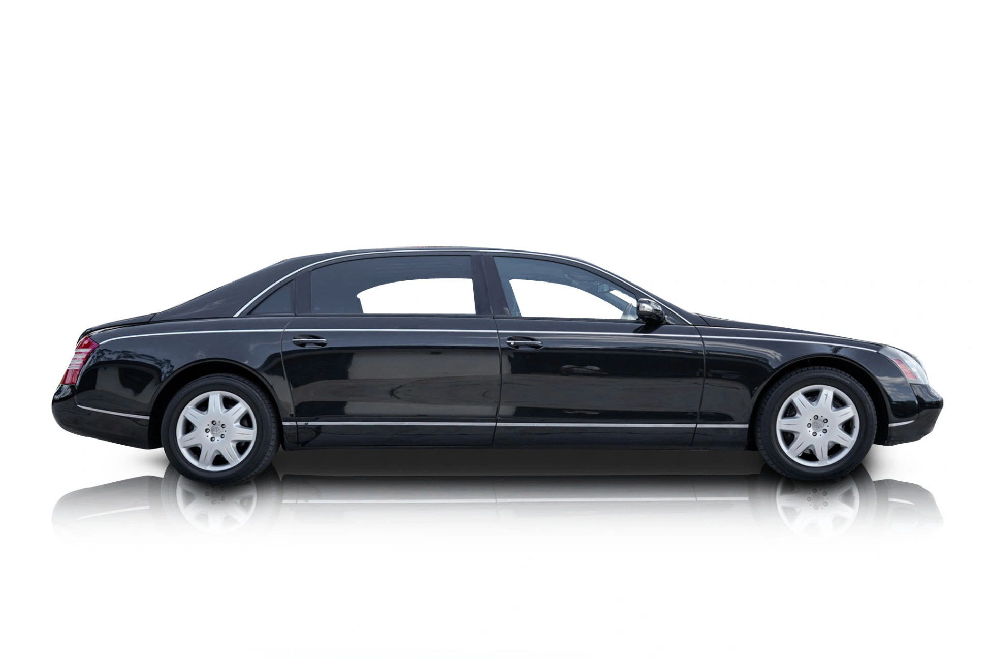An incredible side shot photo of a Maybach 62 that you should buy.