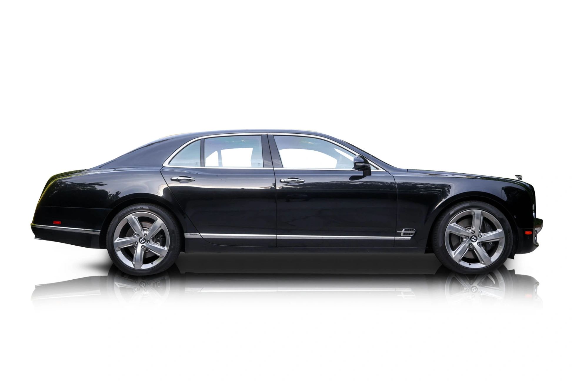 An incredible side shot photo of a Bentley Mulsanne that you should buy.