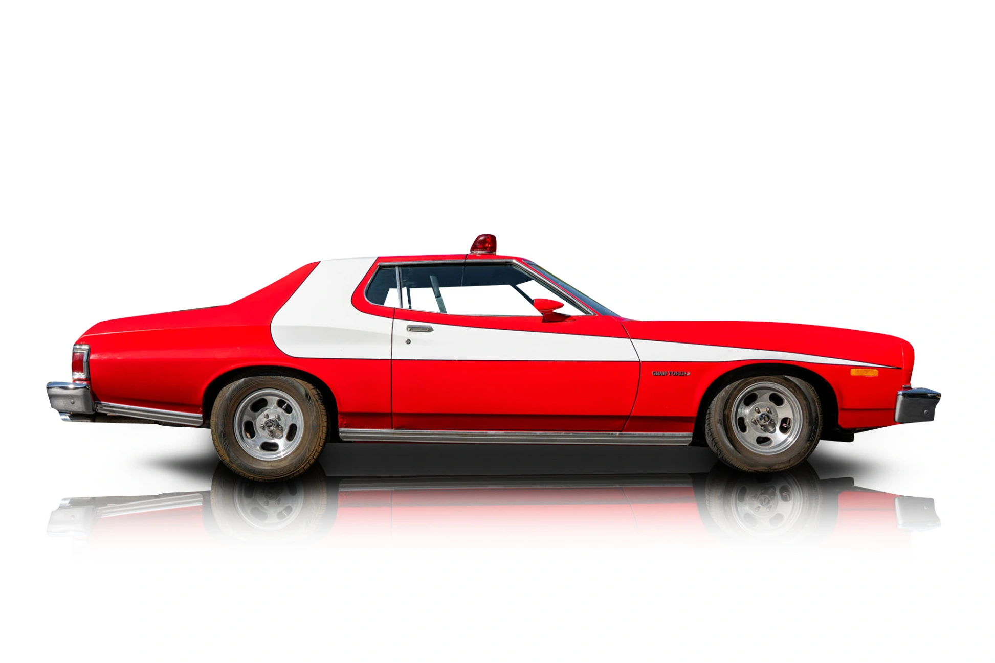 An incredible side shot photo of a Ford Torino that you should buy.