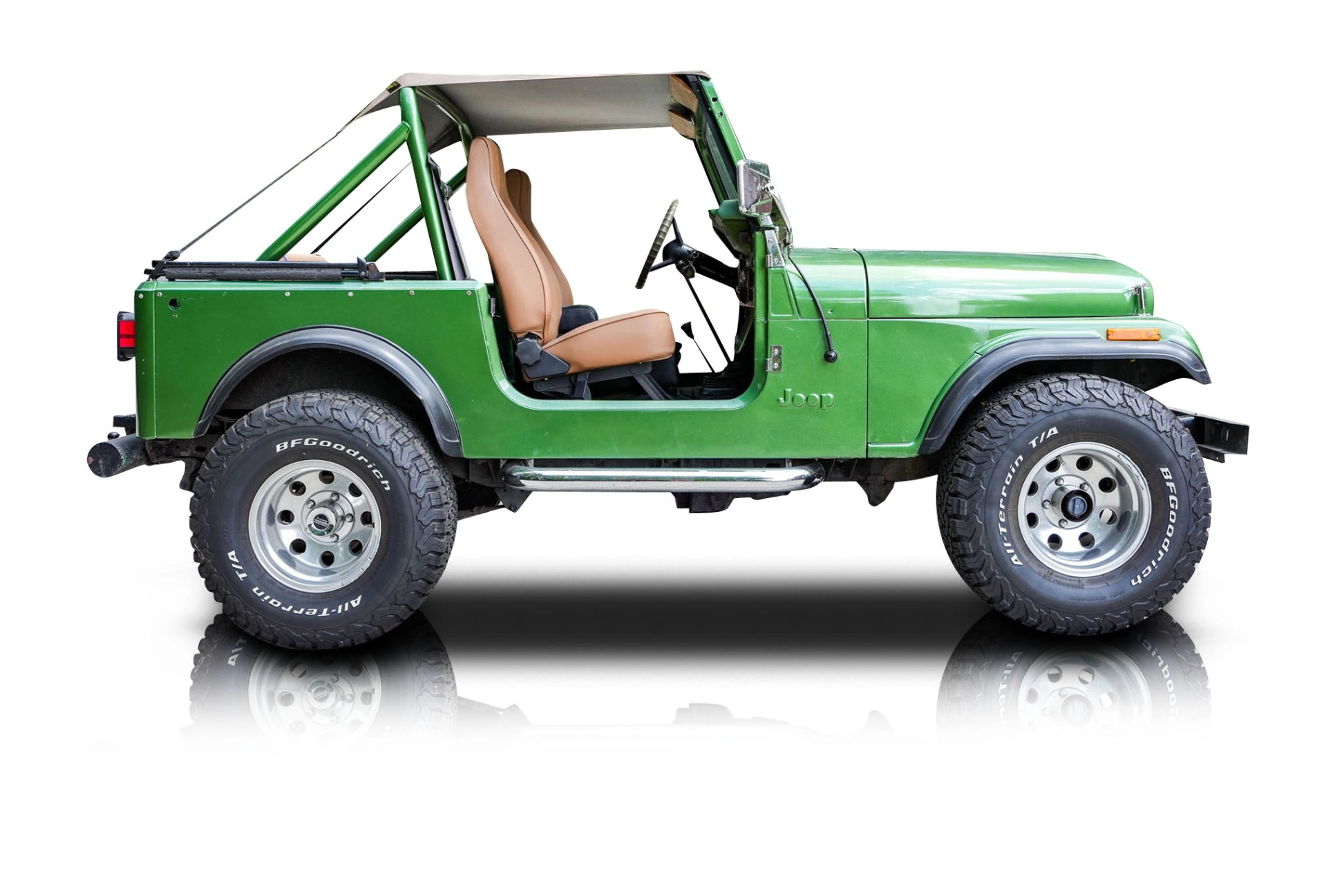 An incredible side shot photo of a Jeep CJ-7 that you should buy.