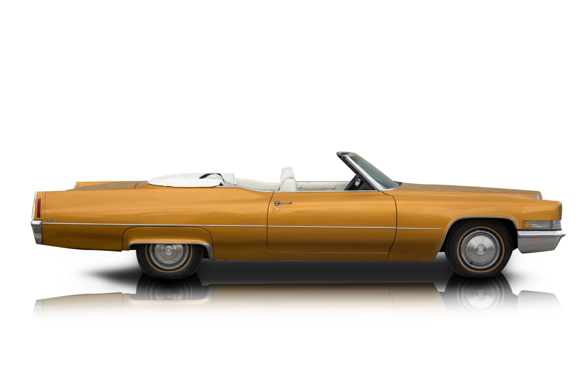 An incredible side shot photo of a Cadillac DeVille that you should buy.