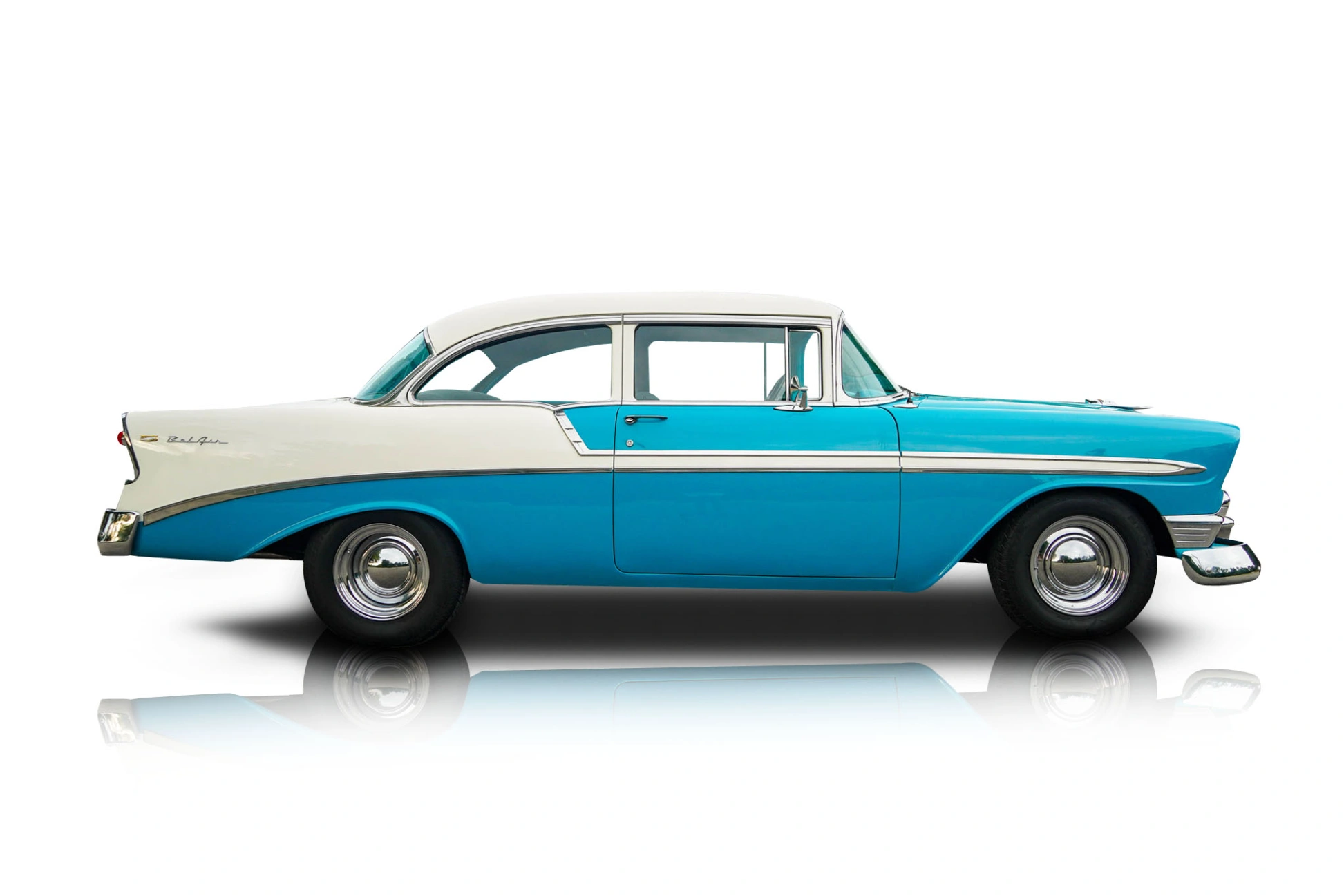 An incredible side shot photo of a Chevrolet Bel Air that you should buy.