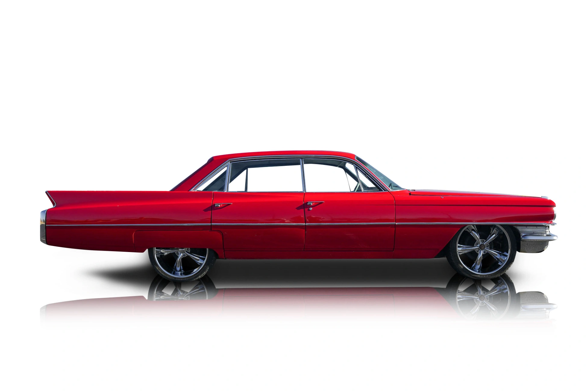 An incredible side shot photo of aCadillac DeVille that you should buy.