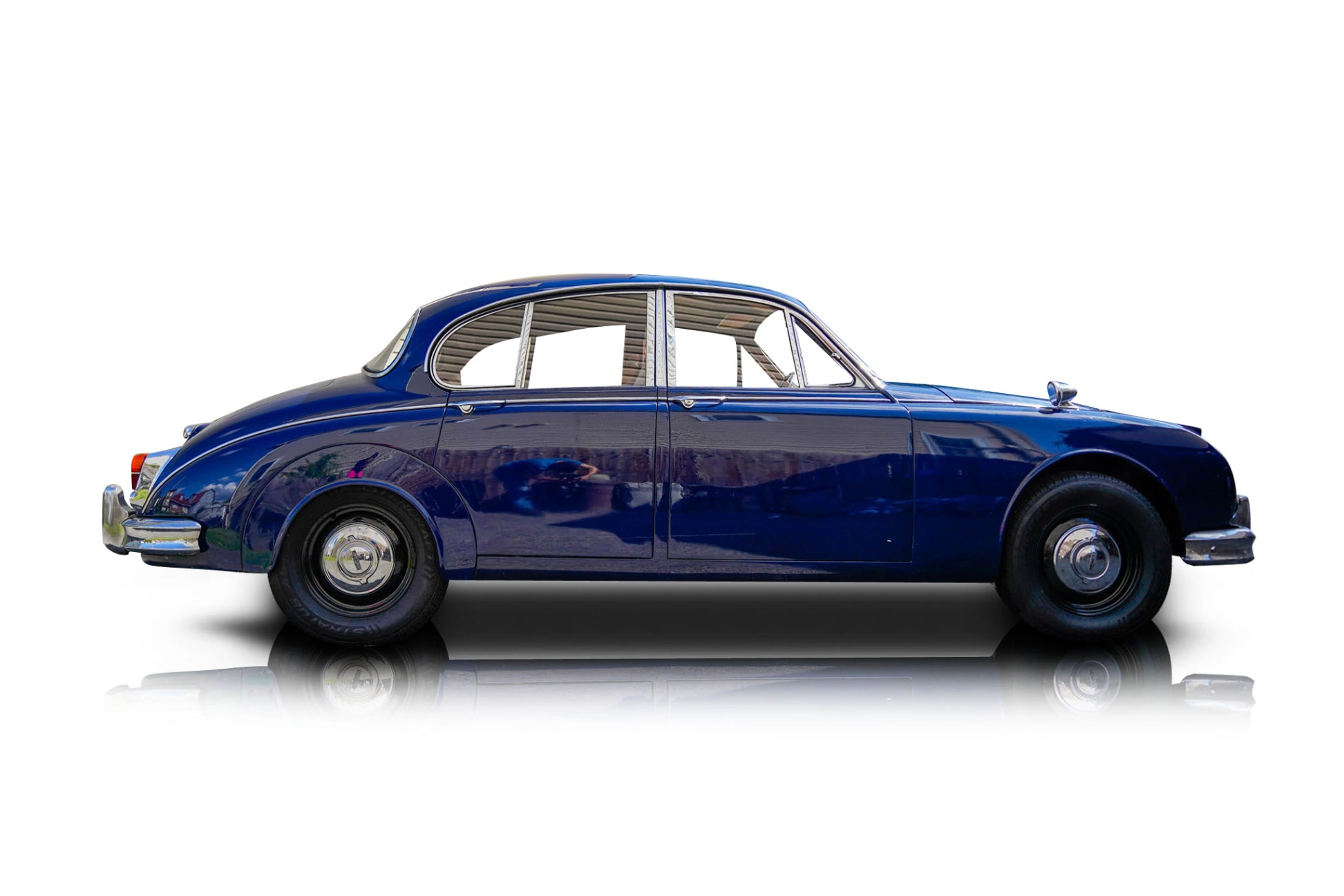 An incredible side shot photo of a Jaguar Mark II that you should buy.