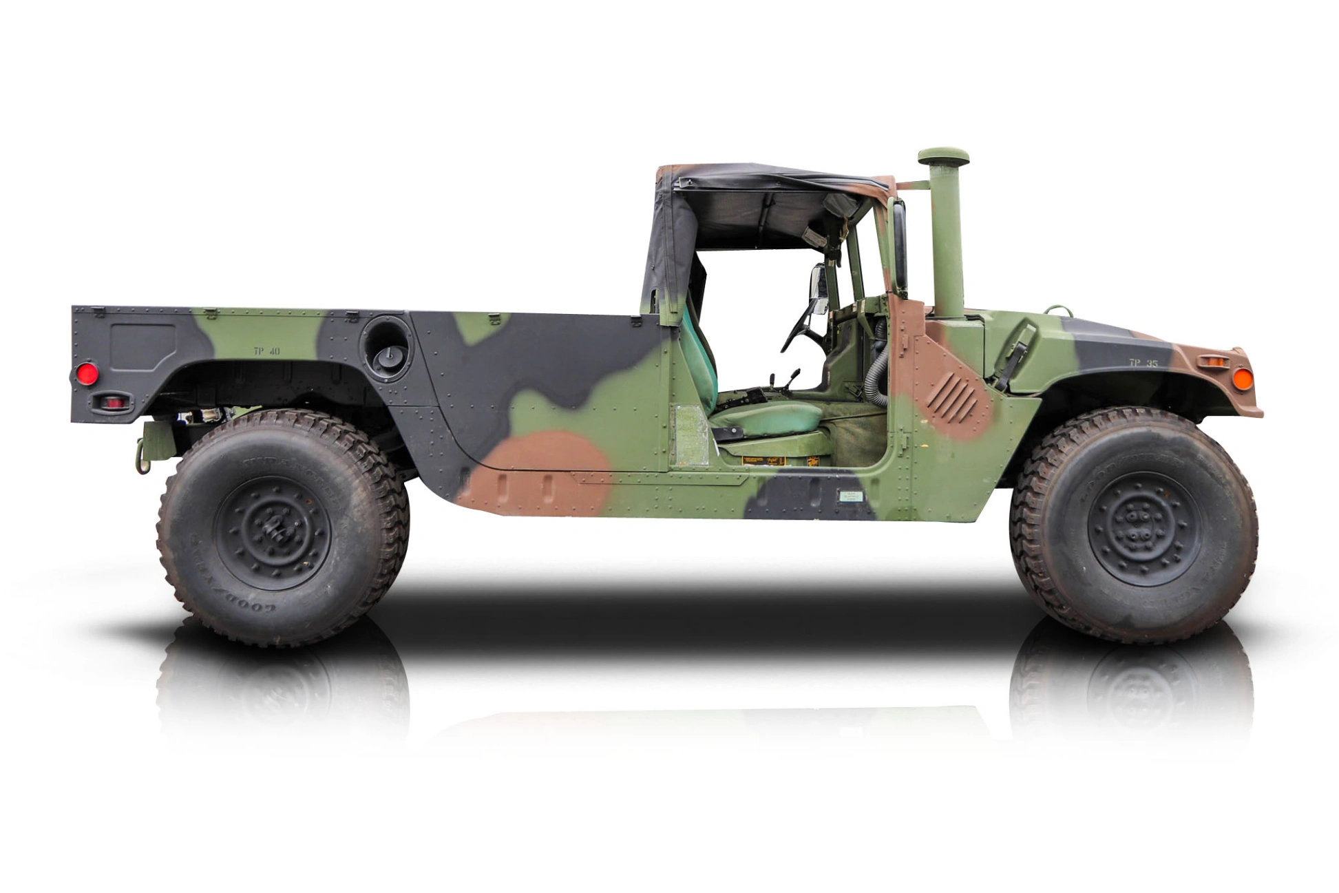 An incredible side shot photo of a AM General Humvee that you should buy.