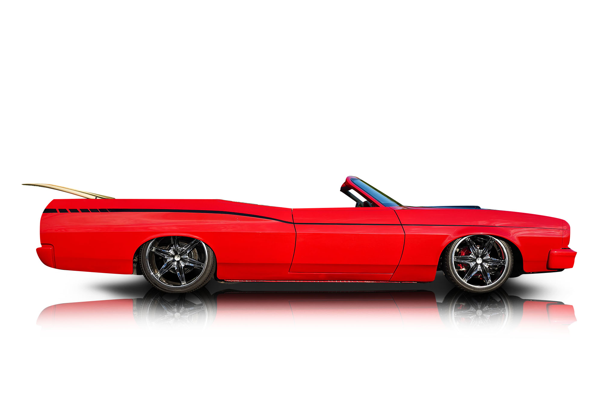 An incredible side shot photo of a Ford Gran Torino that you should buy.