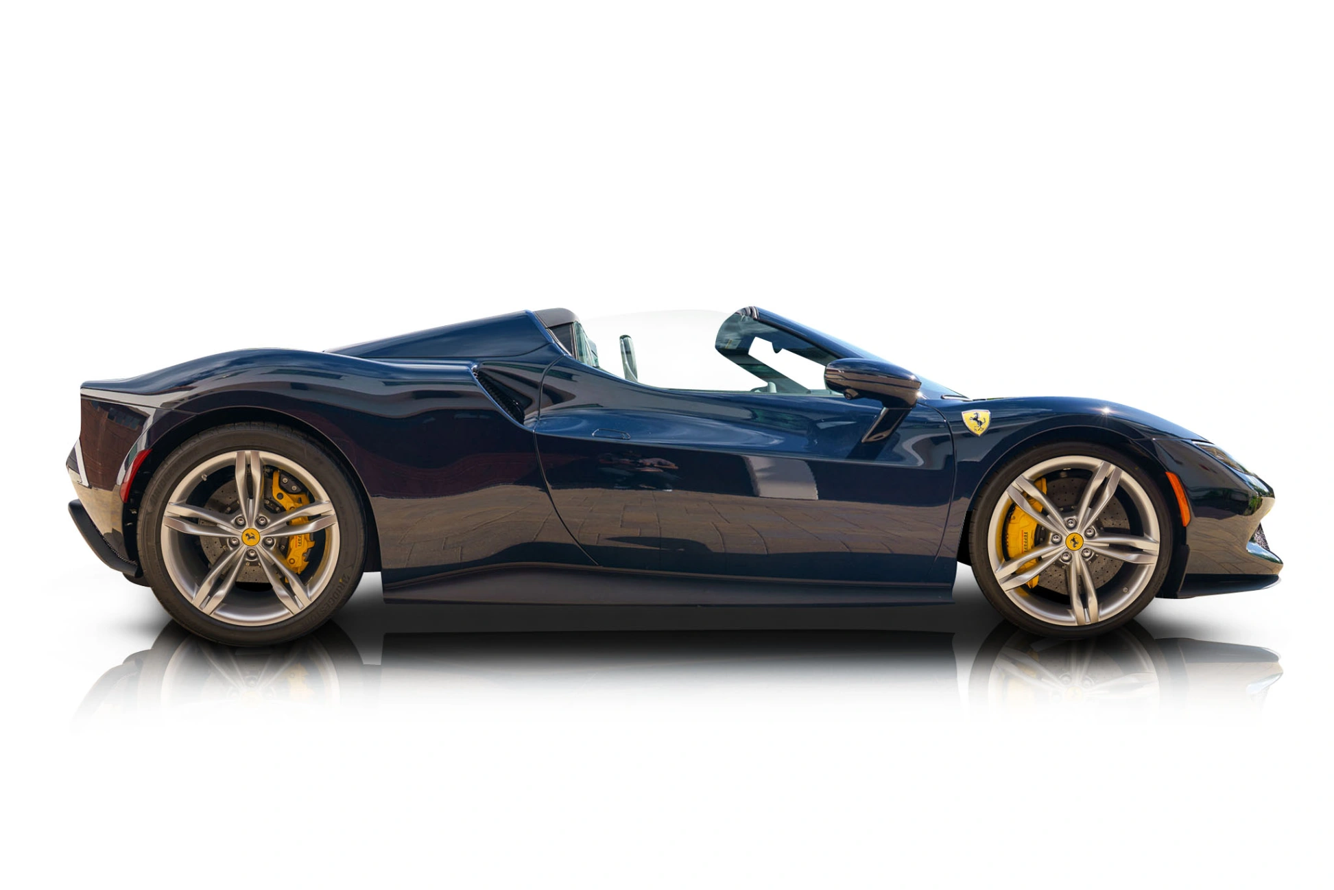An incredible side shot photo of a Ferrari 296 GTS that you should buy.