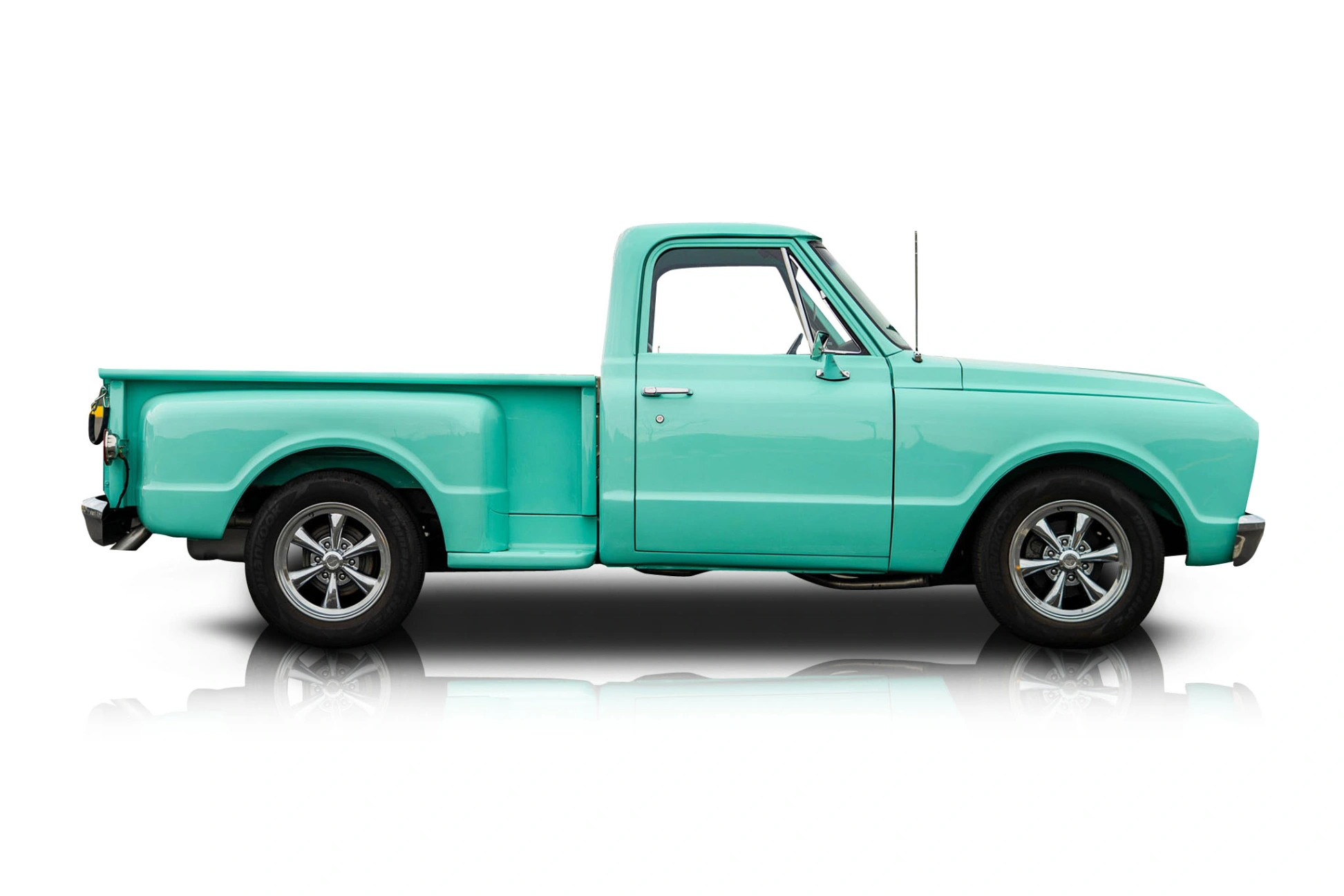 An incredible side shot photo of a Chevrolet C10 that you should buy.