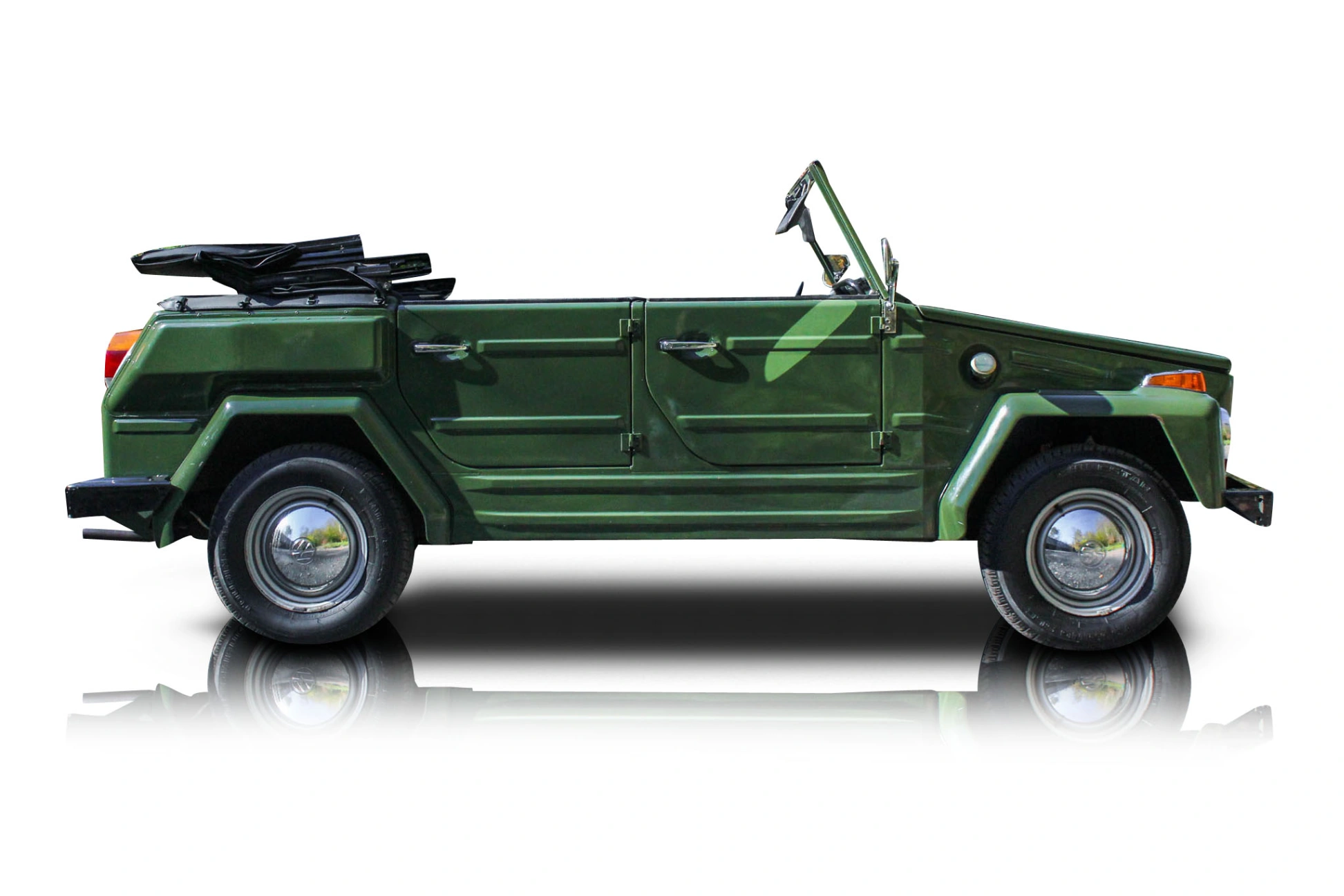 An incredible side shot photo of a Volkswagen Thing that you should buy.