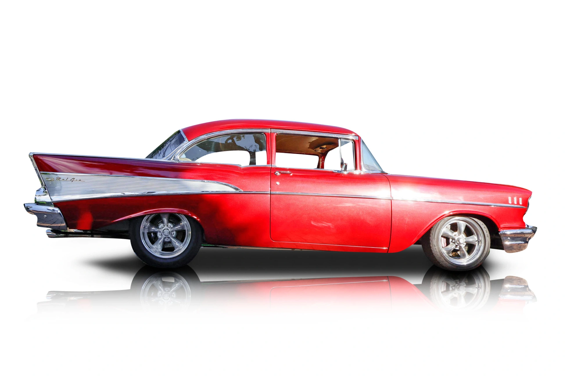 An incredible side shot photo of a Chevrolet Bel Air that you should buy.