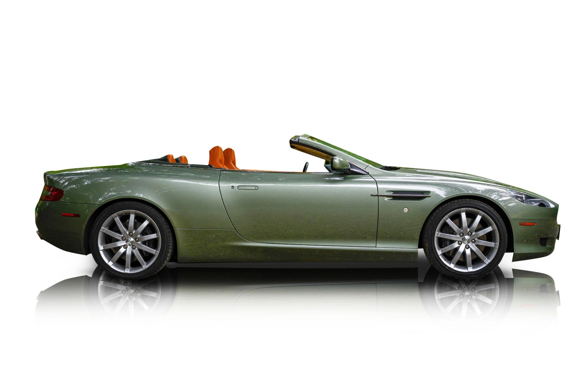 An incredible side shot photo of a Aston Martin DB9 that you should buy.