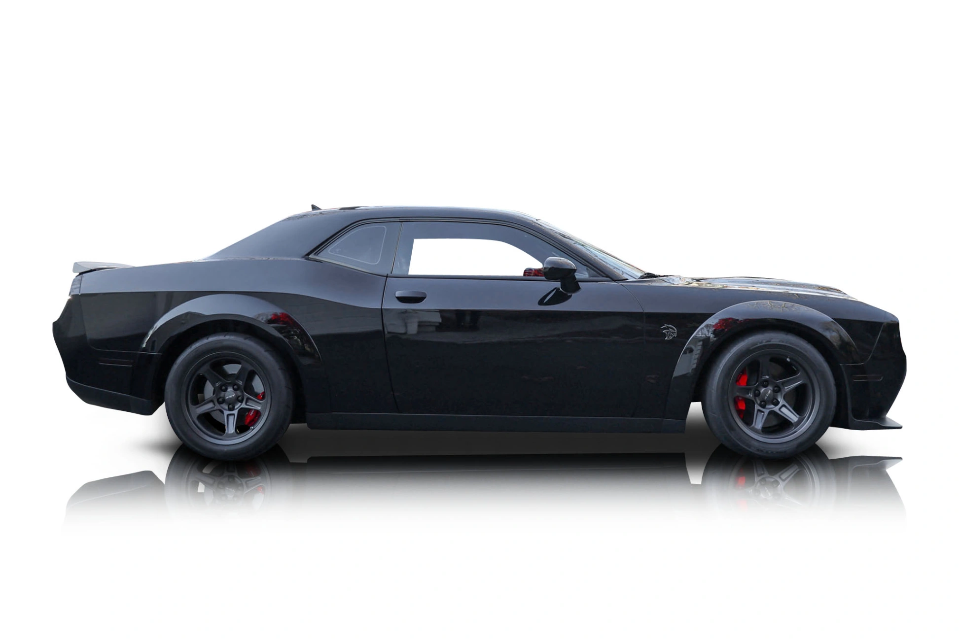 An incredible side shot photo of a Dodge Challenger that you should buy.