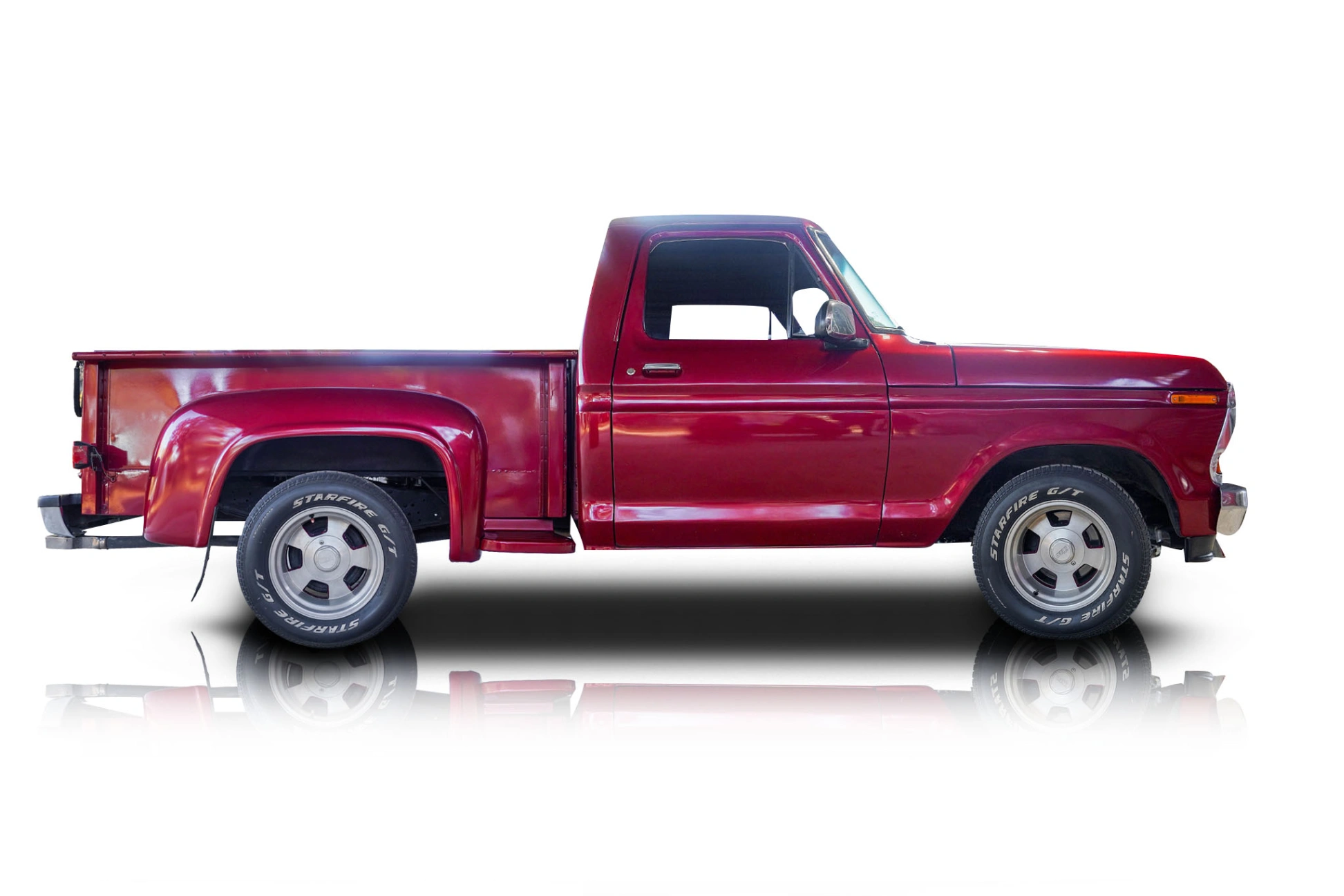 An incredible side shot photo of aFord F-100 that you should buy.