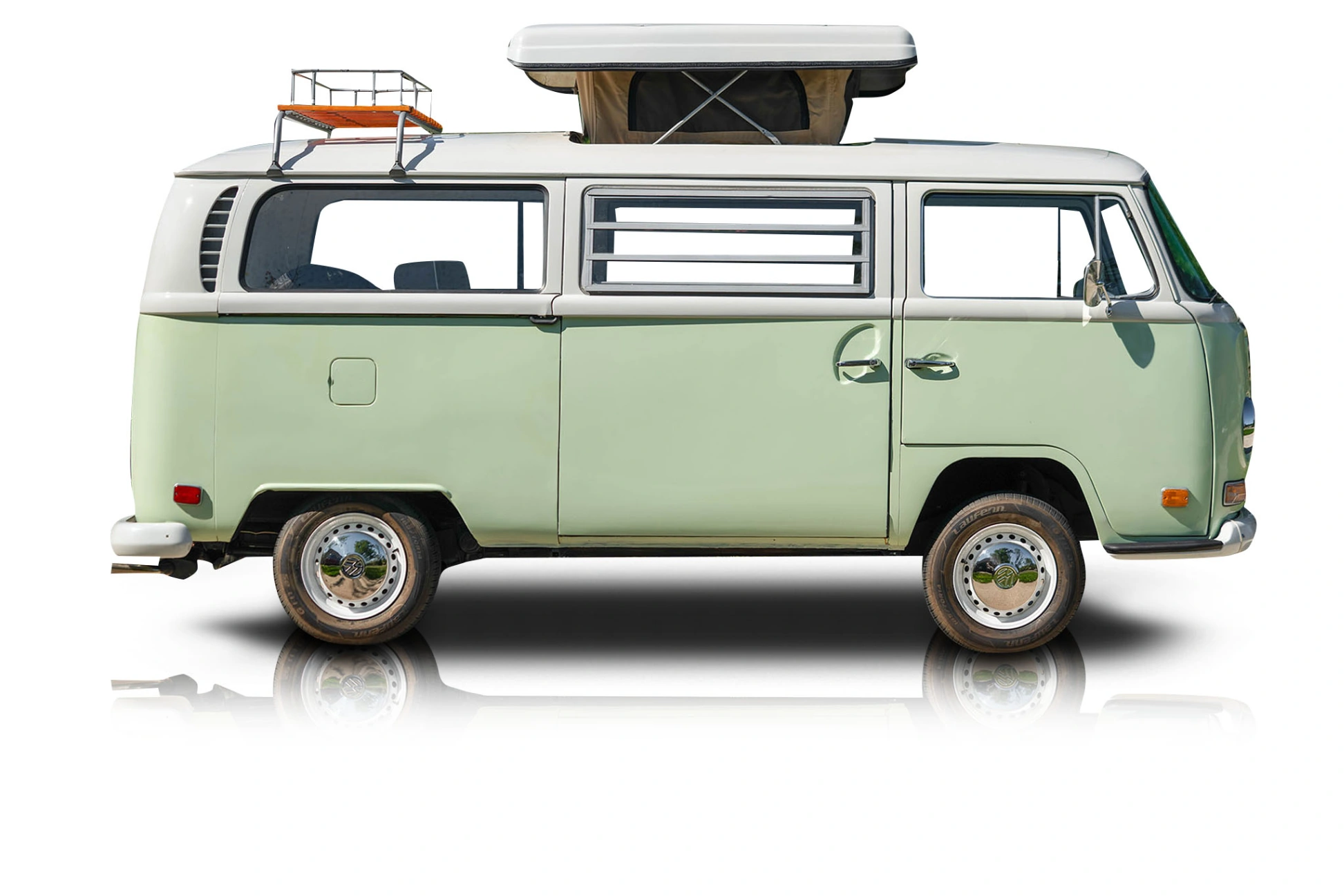 An incredible side shot photo of a Volkswagen Type 2 that you should buy.