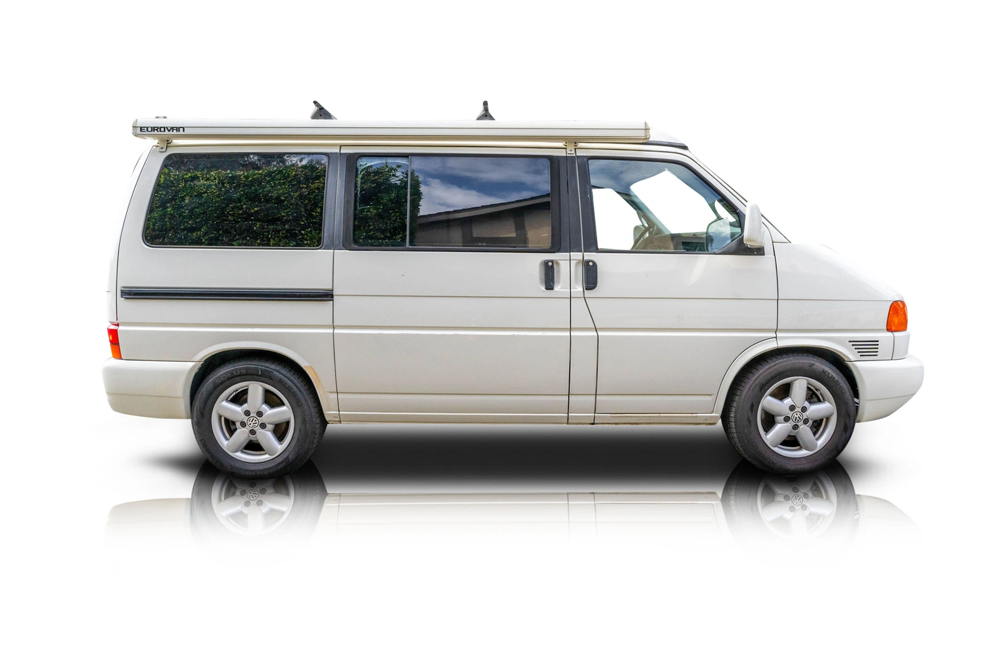 An incredible side shot photo of a Volkswagen EuroVan that you should buy.